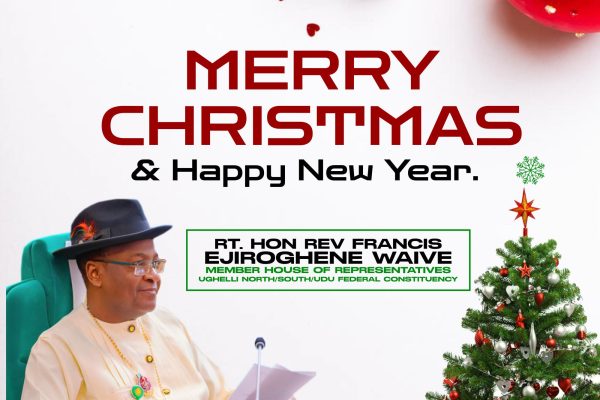 CHRISTMAS MESSAGE OF HOPE FROM RT. REVD HON FRANCIS EJIROGHENE WAIVE