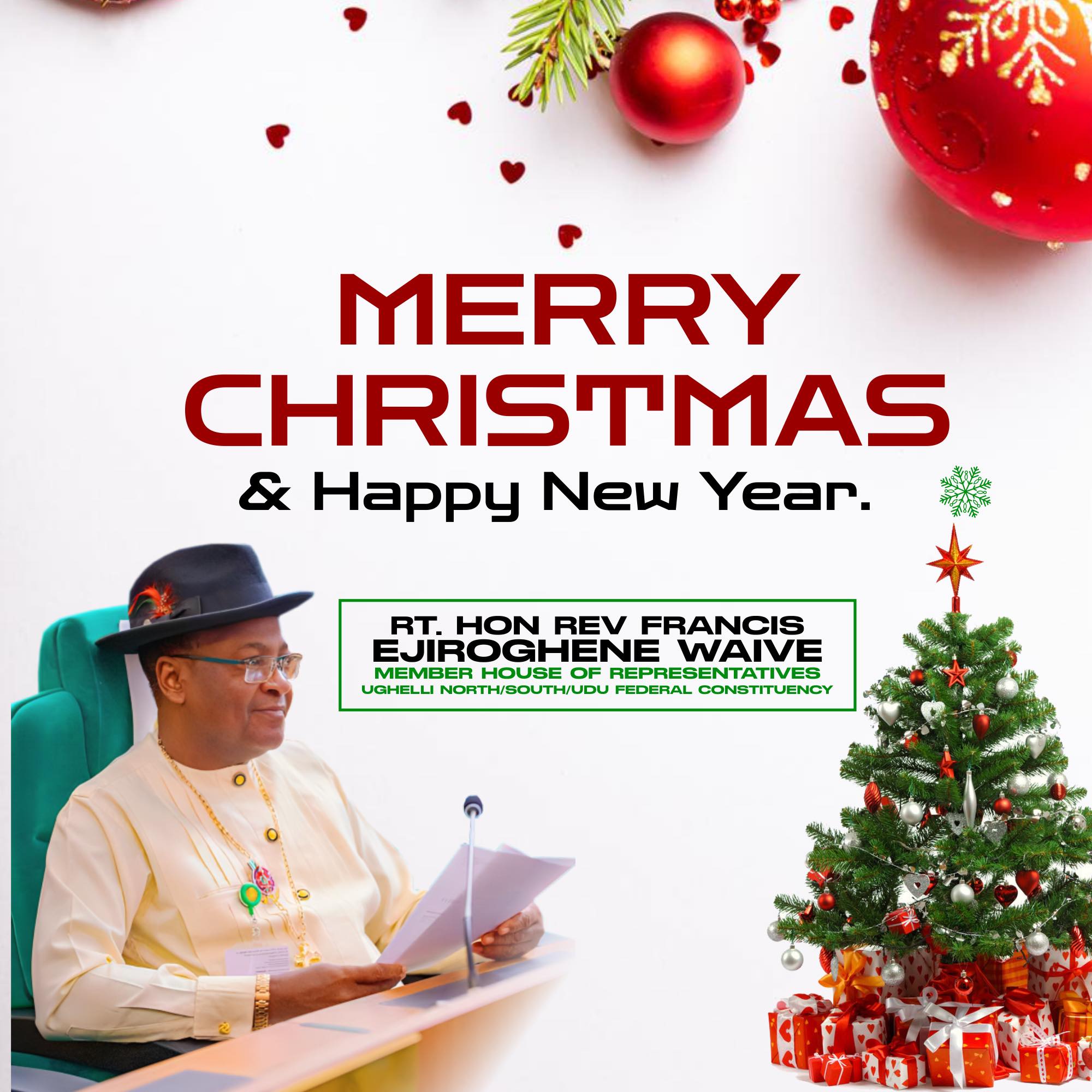 CHRISTMAS MESSAGE OF HOPE FROM RT. REVD HON FRANCIS EJIROGHENE WAIVE