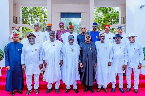 TINUBU HIGHLIGHTS GOVERNORS' ROLE IN NIGERIA'S DEVELOPMENT