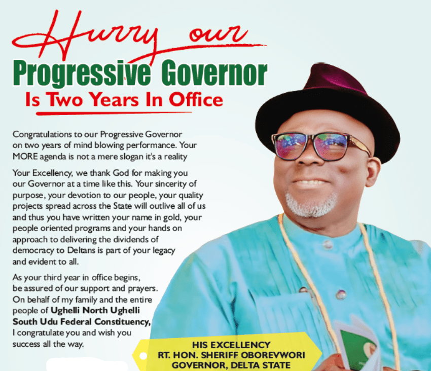 OUR PROGRESSIVE GOVERNOR IS 2 YEARS IN OFFICE