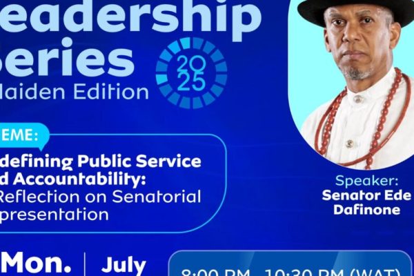 EDE DAFINONE SPEAKS AT URHOBO DIALOGUE ON LEADERSHIP