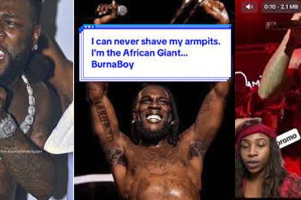 BURNA BOY REVEALS ACCUSATIONS OF JUJU OVER UNSHAVED ARMPITS