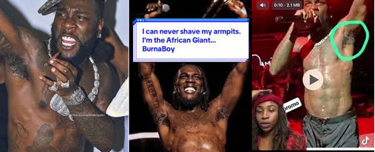 BURNA BOY REVEALS ACCUSATIONS OF JUJU OVER UNSHAVED ARMPITS