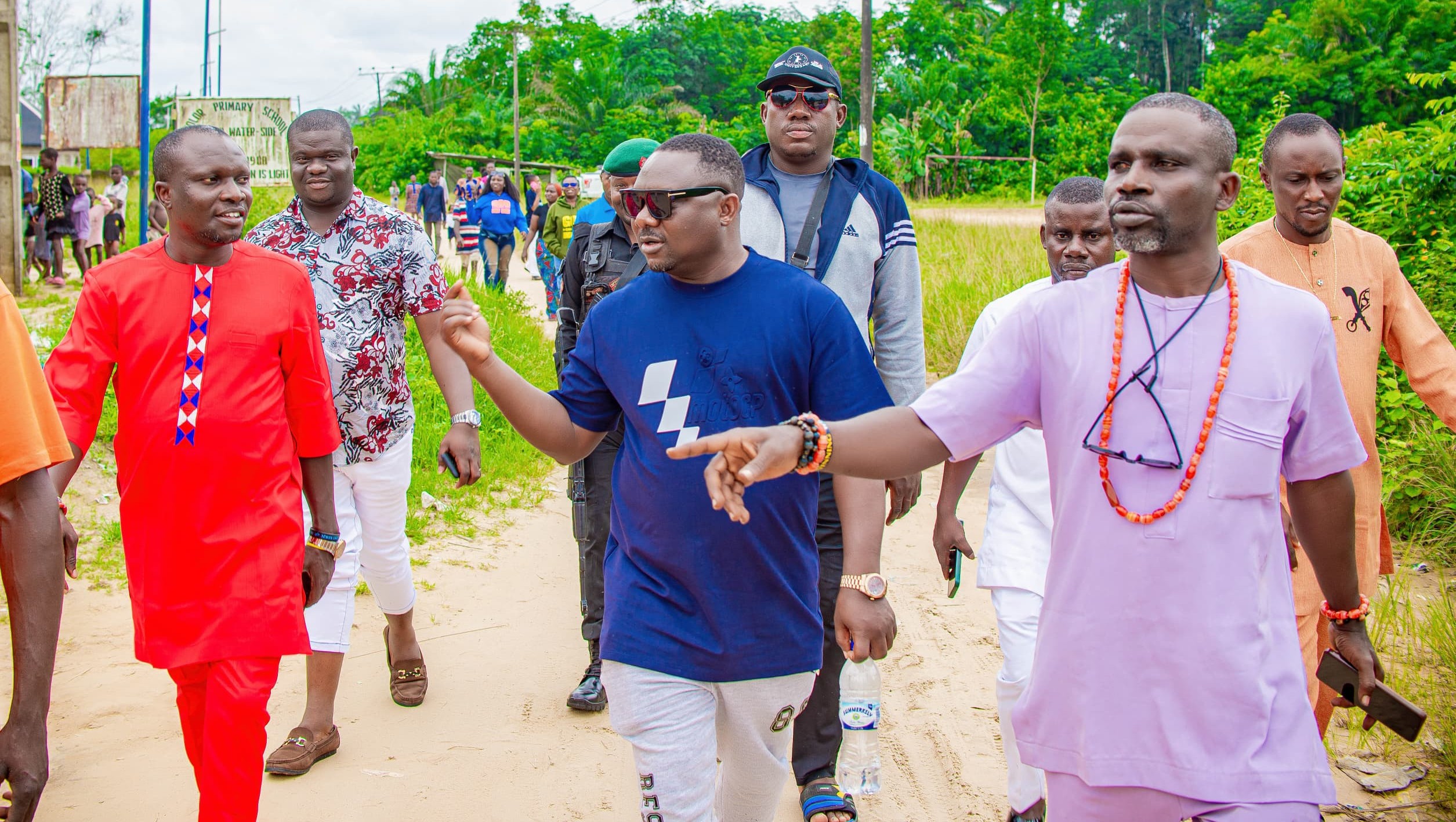 COLLINS OVIE EGBETAMAH INSPECTS SOLAR WATER PROJECT