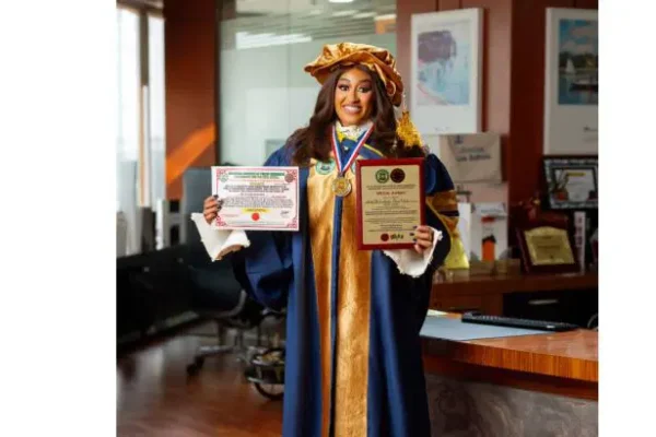 AMAKA OKEKE RECEIVES DUAL RECOGNITION IN GHANA