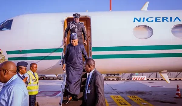 KASHIM SHETTIMA RETURNS TO NIGERIA AFTER AU-EU SUMMIT