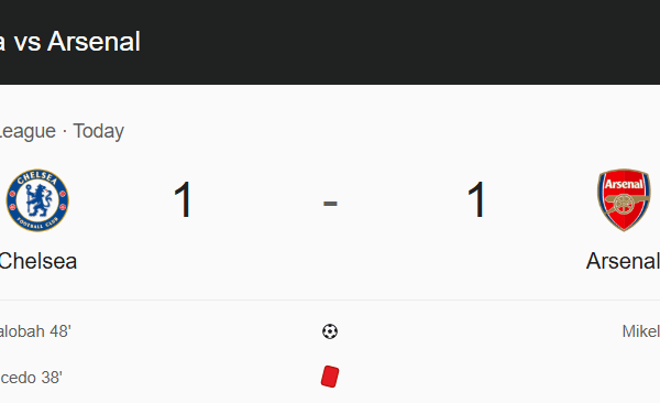Chelsea vs Arsenal