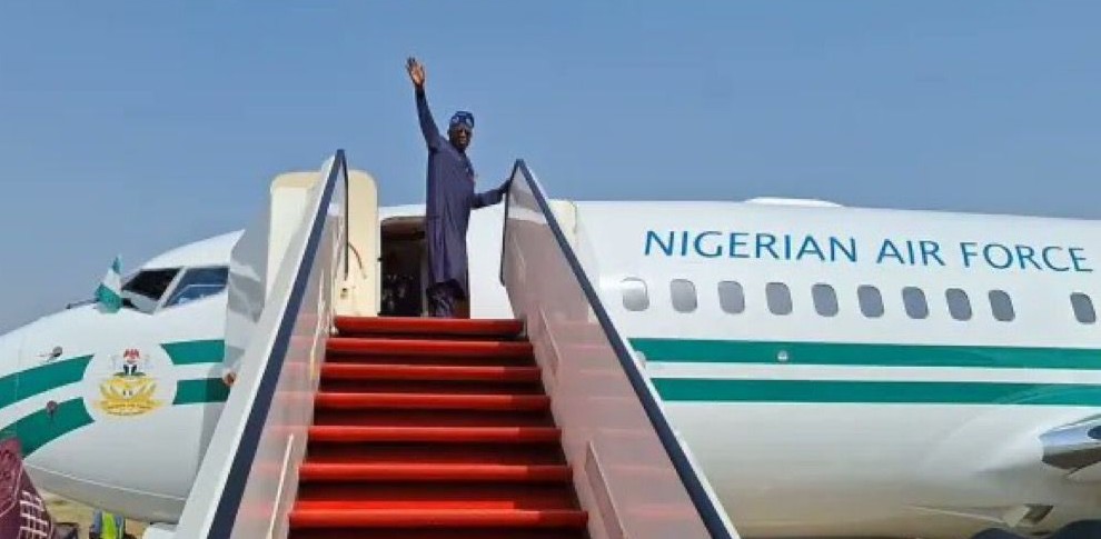 BOLA AHMED TINUBU EMBARKS ON NEW YEAR JOURNEY 