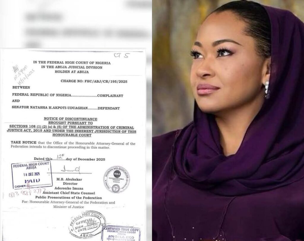 SENATOR NATASHA WITHDRAWS FROM CRIMINAL CASE