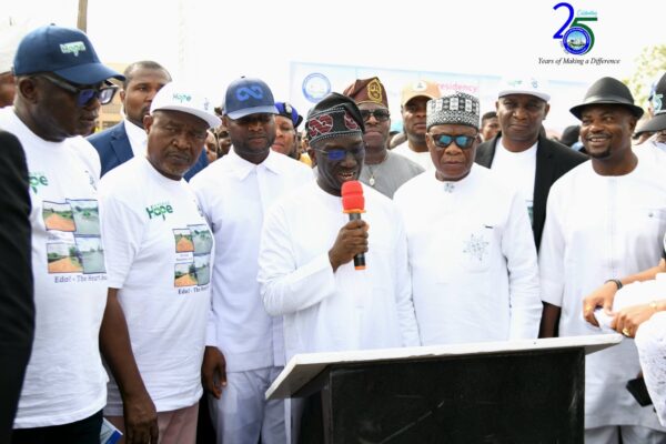 EDO GOVERNOR OKPEBHOLO COMMISSIONS NDDC ROAD PROJECTS AT EDO STATE POLYTECHNIC
