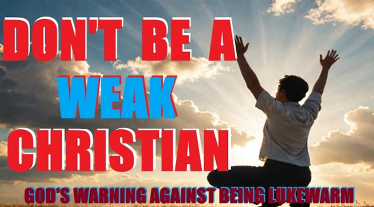 LUKEWARM CHRISTIANS: UNDERSTANDING SPIRITUAL INDIFFERENCE