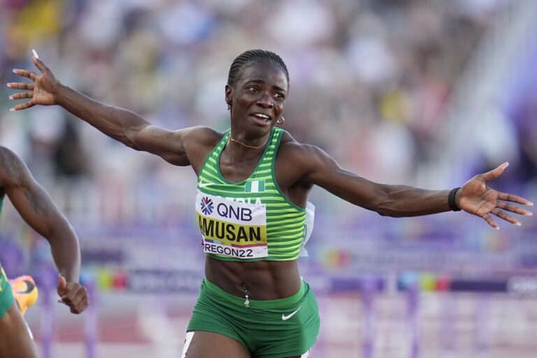 Celebrate Tobi Amusan's victory in the women's hurdles, as she claims her third African championship gold medal in Accra.